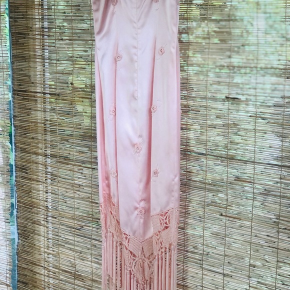CACHE Vintage Fringe Dress w/ embroidery - Picture 10 of 10